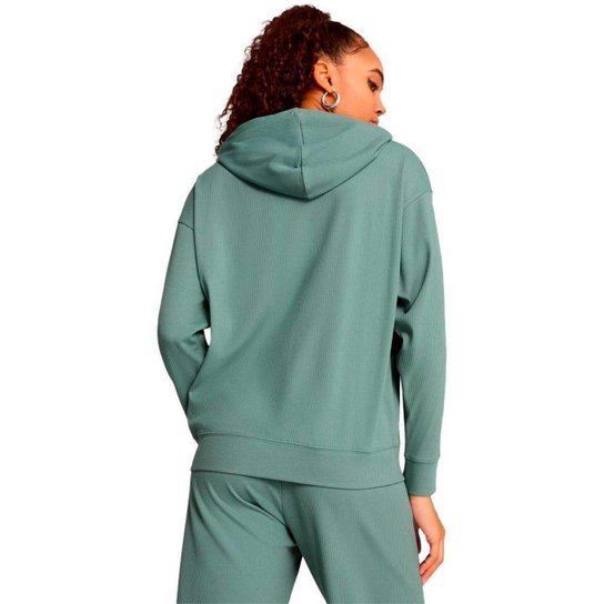 Blusão Puma Moletom Ess Elevated Comfort Rib Feminino