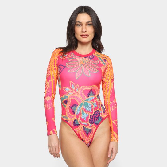 Body Adidas Farm Manga Longa Feminino