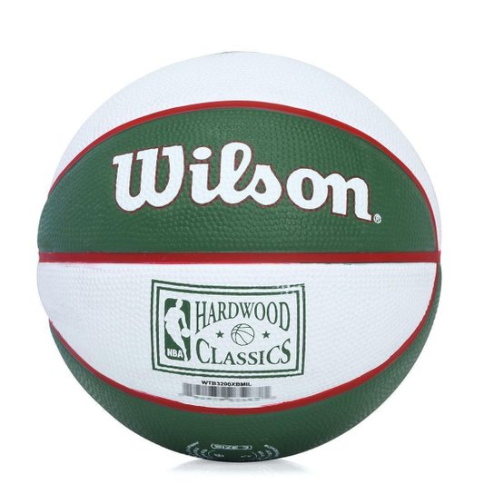 Bola de Basquete Wilson Mini NBA Team Retro Bucks 3