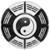 Bola de Basquete Ying Yang WCT Fitness - Preto+Branco