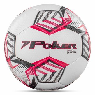 Bola de Futebol Campo Poker Training Prisma - Preto e Vermelho - Único