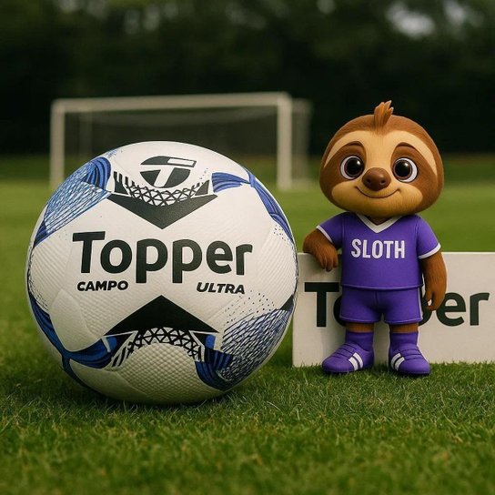 Bola de Futebol de Campo Topper Ultra Dupla Colagem Oficial