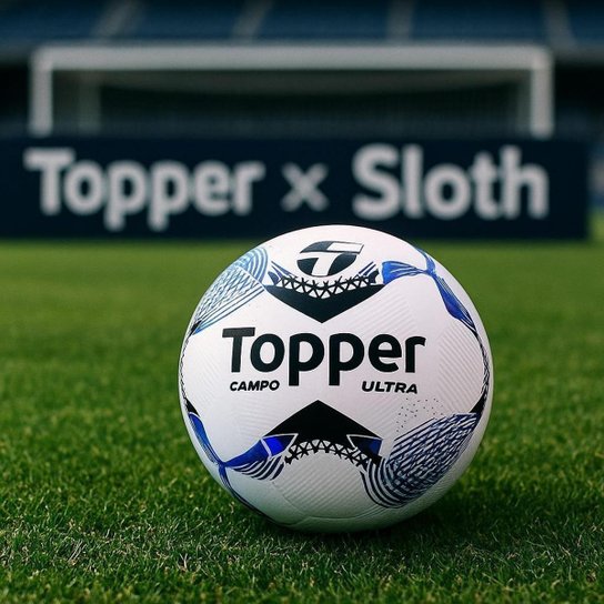Bola de Futebol de Campo Topper Ultra Dupla Colagem Oficial