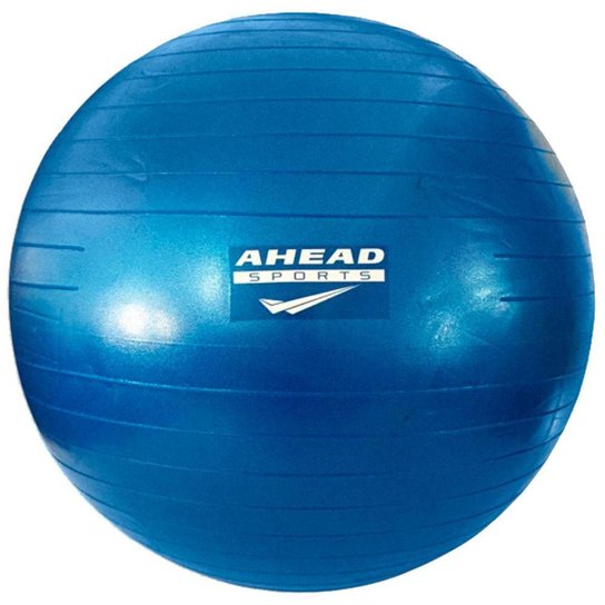 Bola de Ginástica 65cm Pilates Yoga Ahead Sports Azul