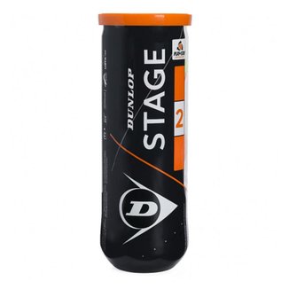 Bola de Tênis Dunlop Stage 2 Tubo Com 03 Bolas