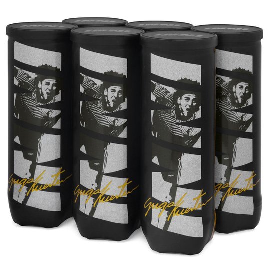 Bola de Tênis Inni Guga Kuerten Pack com 6 Tubos