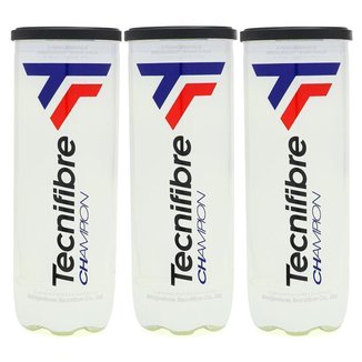 Bola de Tênis Tecnifibre Champion One - Pack com 3 Tubos