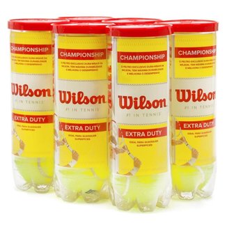 Bola de Tênis Wilson Championship Pack com 6 Tubos