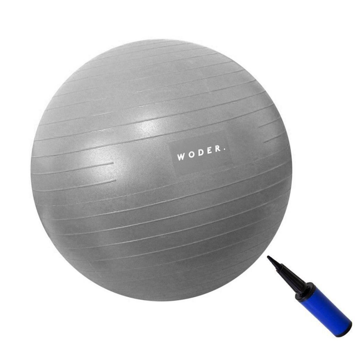 Bola Suiça Pilates Yoga Abdominal Ball 55cm Com Bomba Woder