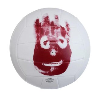 Bola Vôlei Wilson Cast Away Filme Náufrago Branco e Vermelho