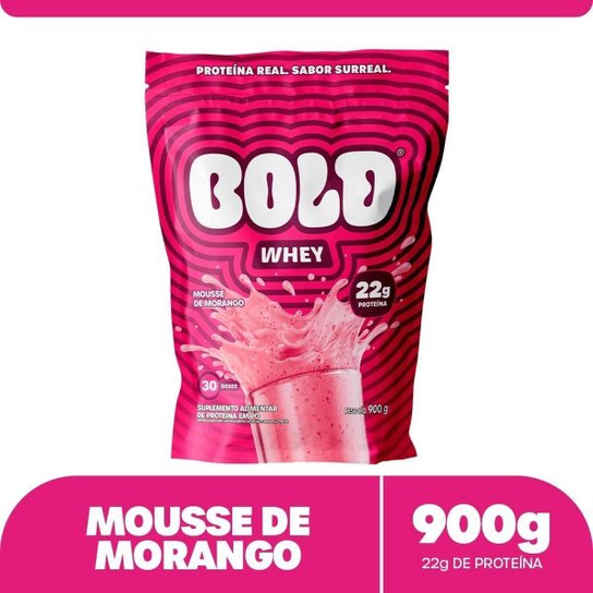 BOLD Whey Mousse de Morango 900g