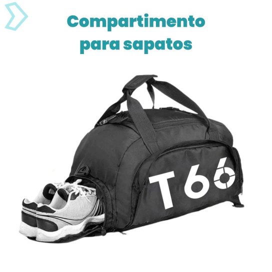 Bolsa Academia Esportiva Mala Viagem Mochila Transversal Fitness Treino Feminina Masculina Unissex