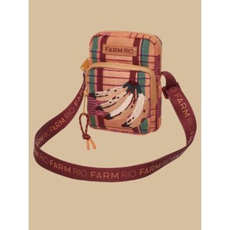 Bolsa da Gema Sofia Xadrez Laranja Farm