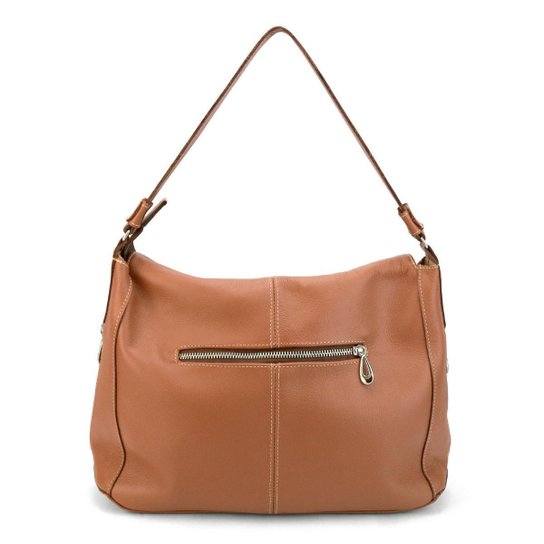 Bolsa Feminina em Couro Legitimo Hobo Sacola Média Road Seven