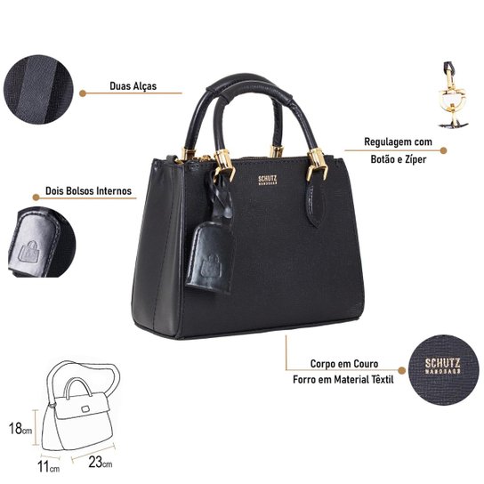 Bolsa Feminina Grande Schutz Tote New Lorena Couro Moderna Premium 500113849 500113954