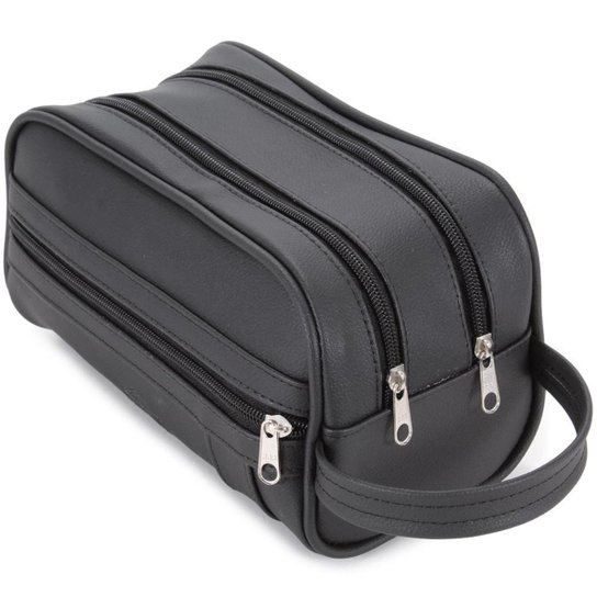 Bolsa Necessaire Masculina e Feminina Organizador Mala Maquiagens Repartições Ziper Dia a Dia