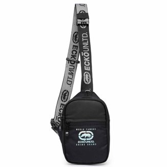 Bolsa Shoulder Bag Transversal Casual Resistente Tira Colo Dia A Dia - Preto