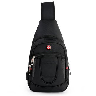 Bolsa Transversal Crossgear Saída USB Shoulder Bag Anti Furto