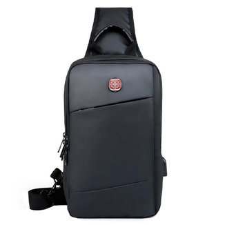 Bolsa transversal Crossgear Shoulder Bag Executiva Usb Moderna