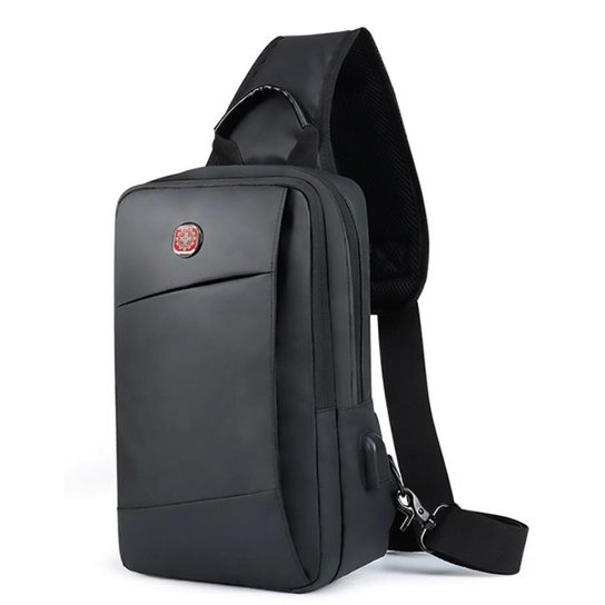 Bolsa transversal Crossgear Shoulder Bag Executiva Usb Moderna