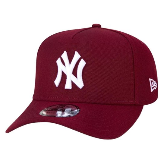 Bone 940 Af Sn Neyyan Car Aba Curva Snapback Vermelho Escuro New Era