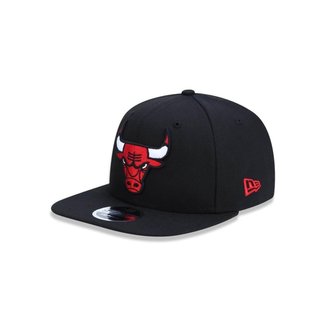 BONE 9FIFTY ORIGINAL FIT NBA CHICAGO BULLS ABA RETA SNAPBACK PRETO NEW ERA
