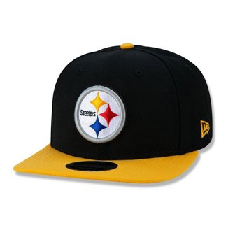 Boné 9Fifty Original Fit NFL Pittsburgh Steelers Team Aba Reta Snapback New Era Masculino