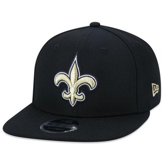 Boné 9Fifty Original Fit Snapback NFL New Orleans Saints Aba Reta New Era Masculino