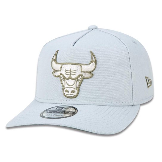 BONE 9FORTY A-FRAME CHICAGO BULLS NBA ABA CURVA SNAPBACK CINZA NEW ERA