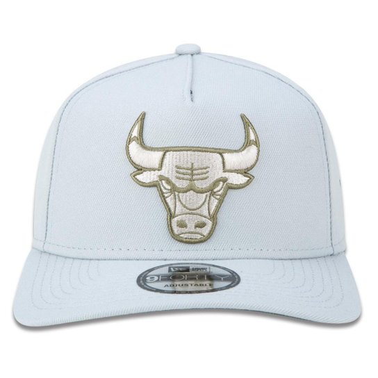 BONE 9FORTY A-FRAME CHICAGO BULLS NBA ABA CURVA SNAPBACK CINZA NEW ERA