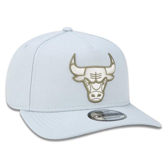 BONE 9FORTY A-FRAME CHICAGO BULLS NBA ABA CURVA SNAPBACK CINZA NEW ERA