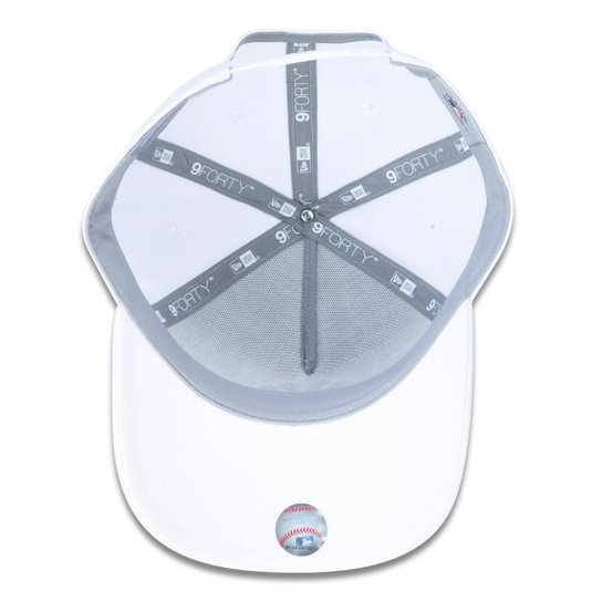 BONE 9FORTY A-FRAME SNAPBACK ABA CURVA MLB NEW YORK YANKEES ABA CURVA STRAPBACK BRANCO NEW ERA