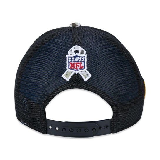 Boné 9Forty Pittsburgh Steelers Salute To Service 2022 Trucker Aba Curva New Era Masculino