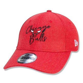 BONE 9FORTY SNAPBACK ABA CURVA CHICAGO BULLS CORE SIGNATURE LOGO ABA CURVA SNAPBACK VERMELHO NEW ERA
