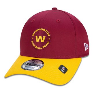 Boné 9Forty Snapback Aba Curva Washington Football Logo Aba Curva Snapback New Era Masculino