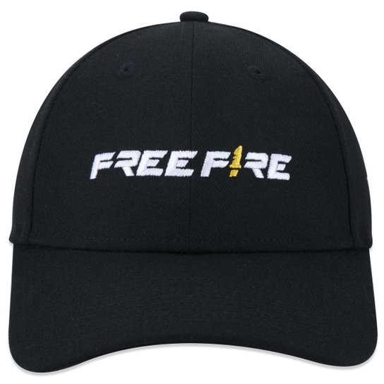 BONE 9FORTY SNAPBACK FREE FIRE ABA CURVA PRETO ABA CURVA SNAPBACK PRETO NEW ERA
