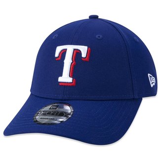 Boné 9Forty Snapback Mlb Texas Rangers Aba Curva Snapback New Era Masculino