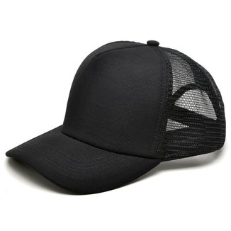 Boné Aba Curva Telinha Trucker Liso
