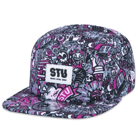 Boné Camper Strapback Stu Skate Total Urbe Aba Reta Aba Reta Strapback New Era Masculino
