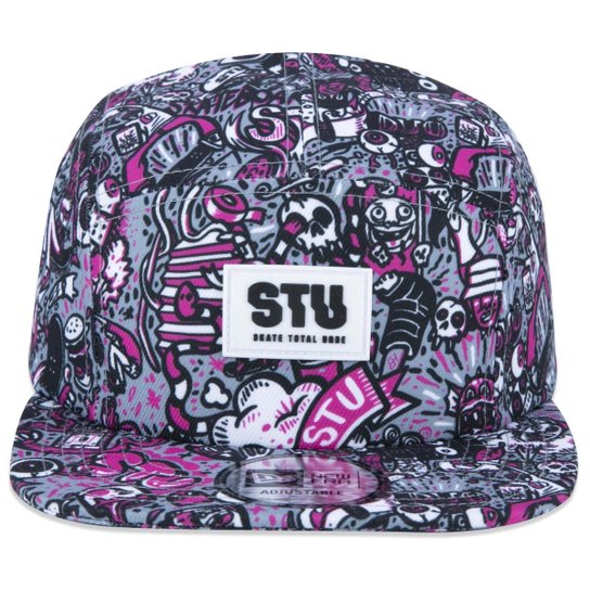 Boné Camper Strapback Stu Skate Total Urbe Aba Reta Aba Reta Strapback New Era Masculino