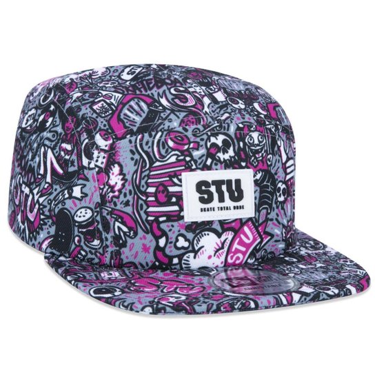 Boné Camper Strapback Stu Skate Total Urbe Aba Reta Aba Reta Strapback New Era Masculino