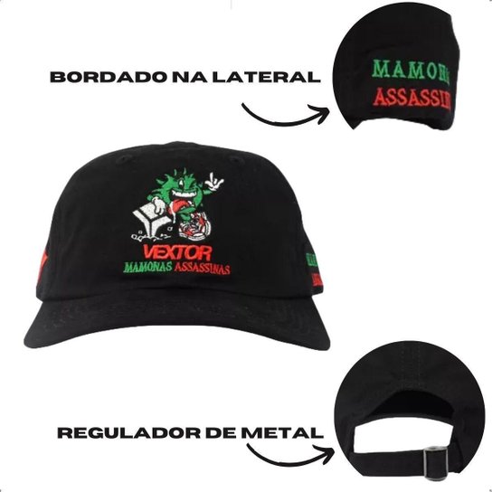 Boné Dat Hat Vextor x Mamonas Assassinas Exclusivo Bordado