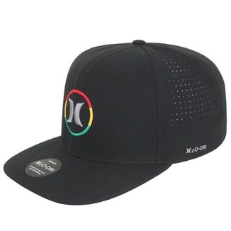 Boné Hurley Flat Rasta Black