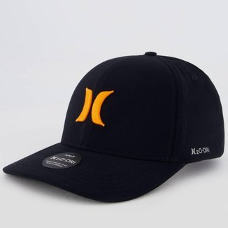 Boné Hurley Icon Preto e Laranja