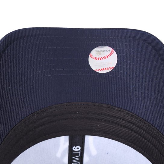 Boné MBL New York Yankees New Era Aba Curva Strapback 9Forty