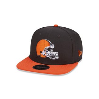 Boné New Era 9Fifty Original Fit NFL Cleveland Browns Marrom Masculino