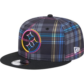 Boné New Era 9Fifty Pittsburgh Steelers NFL Crucial Catch 2024 Masculino