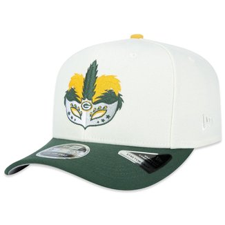 Boné New Era 9Fifty Stretch Snap Carnaval Bay Packers NFL 2024 São Paulo Game Masculino