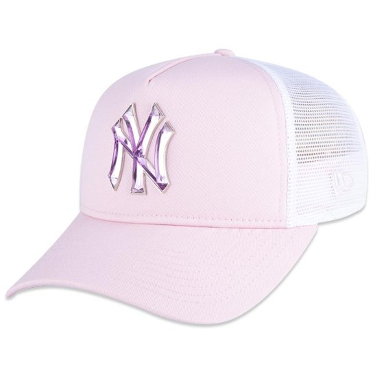 Boné New Era 9Forty Aframe Trucker Mlb New York Yankees Feminino