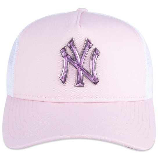 Boné New Era 9Forty Aframe Trucker Mlb New York Yankees Feminino